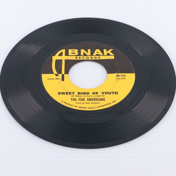 The Five Americans, Zip Code/Sweet Bird Of Youth 45 rpm Record 7" Single Monarch - Picture 3 of 6